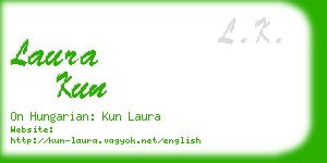 laura kun business card